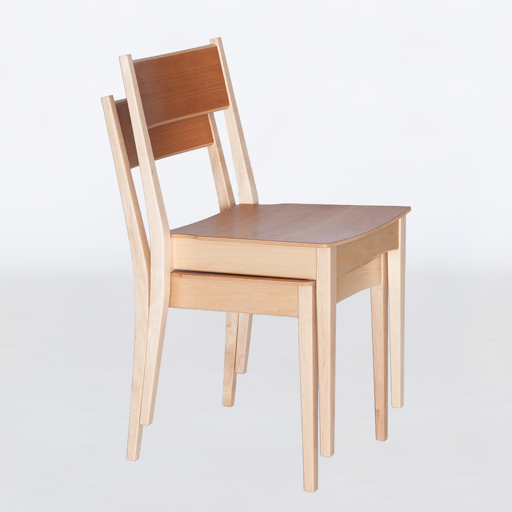 スタッキングチェア 重ねられる椅子 北欧スタイルの美しいオーダー家具