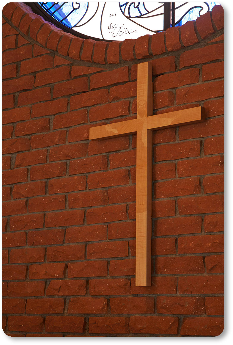 イエス様が象嵌加工された十字架