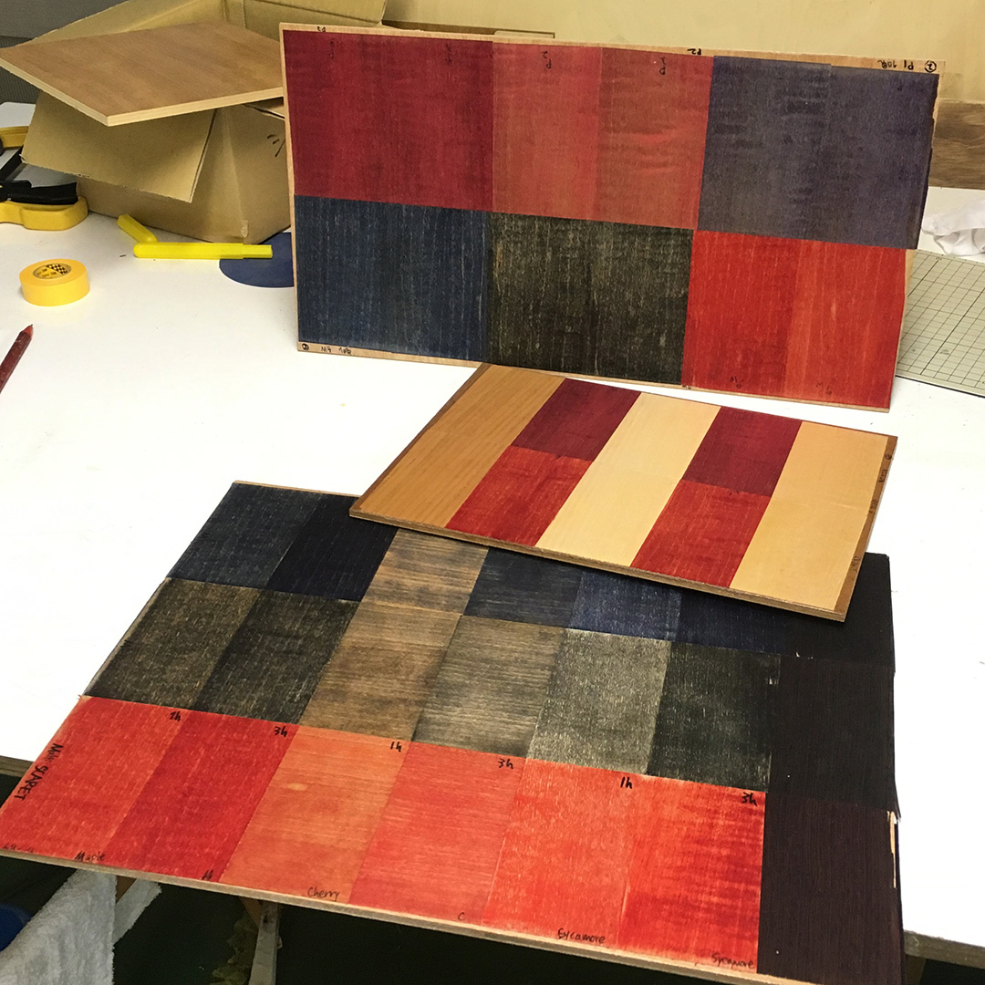 dyeing wood veneer