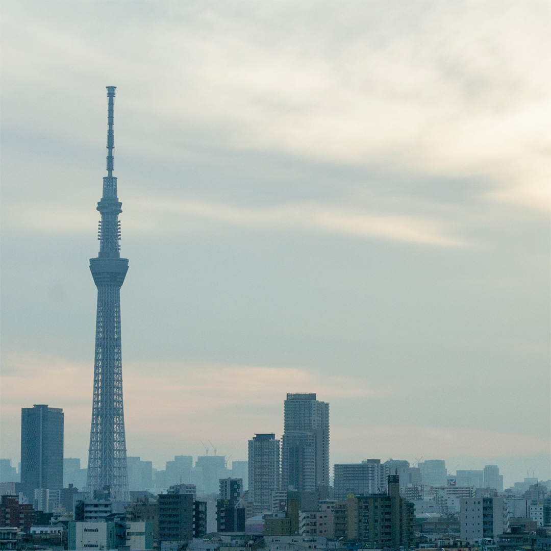 夕暮れのスカイツリー