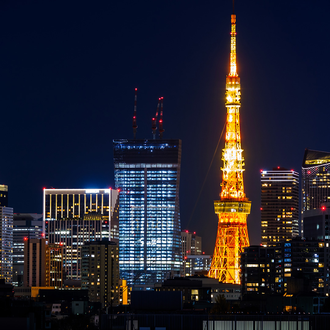 夜の東京タワー